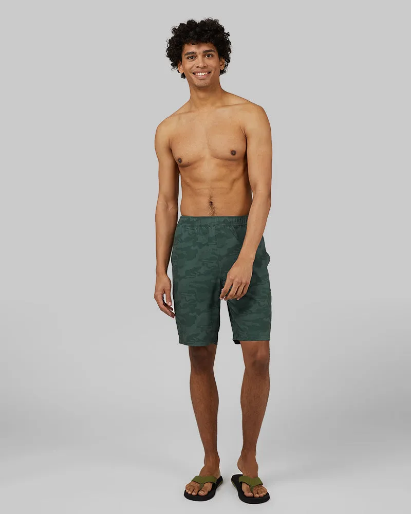 MEN'S HYBRID GYM TO SWIM PRINTED 9-INCH SHORT