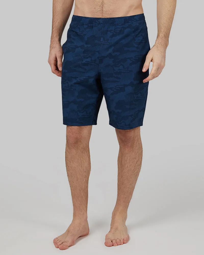 MEN'S HYBRID GYM TO SWIM PRINTED 9-INCH SHORT