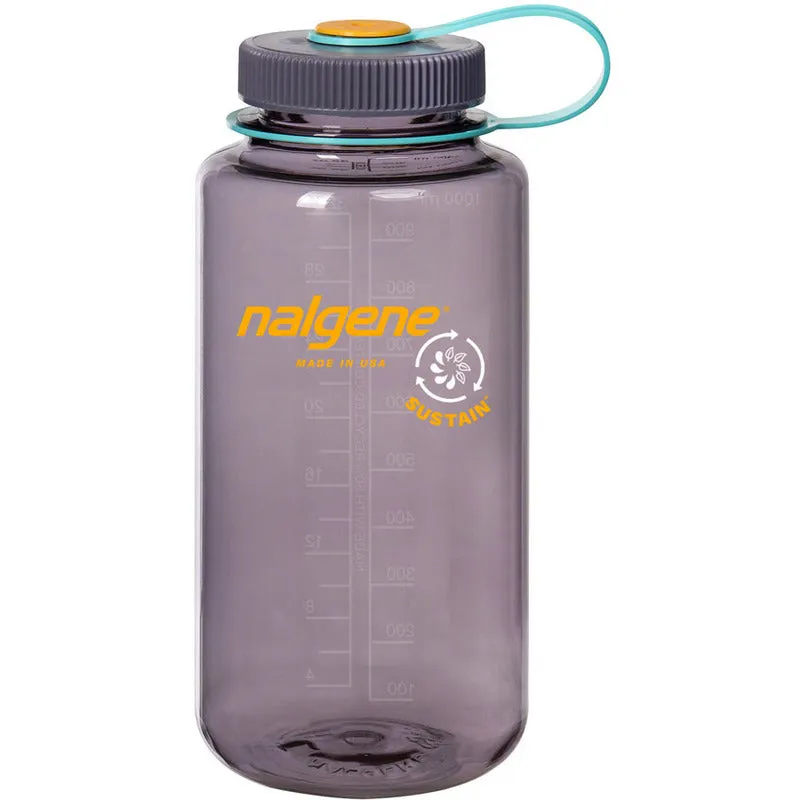 Nalgene Sustain Water Bottle - 32oz, Wide Mouth, Aubergine