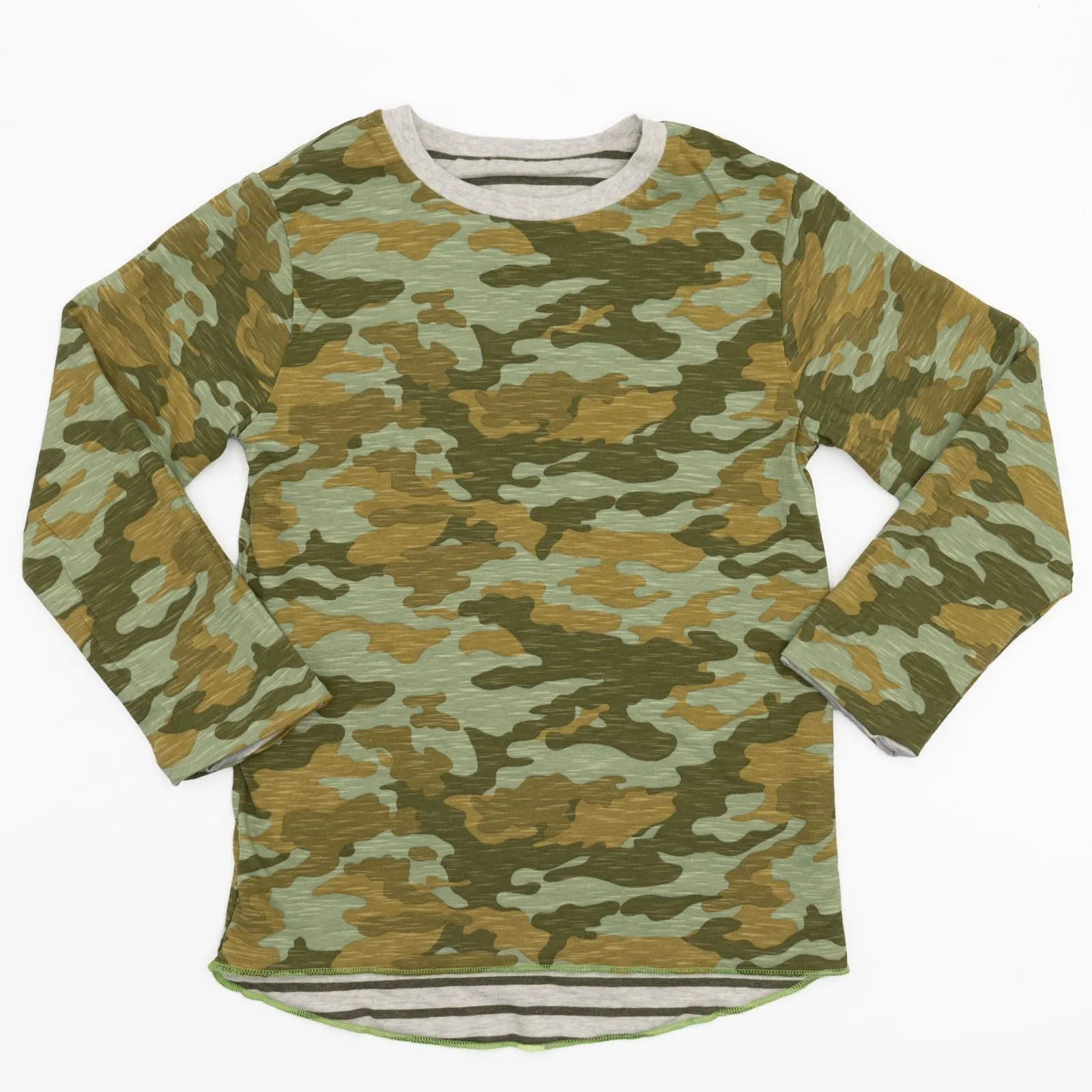 Next Boys Camo Reversible Long Sleeve Jersey Tops