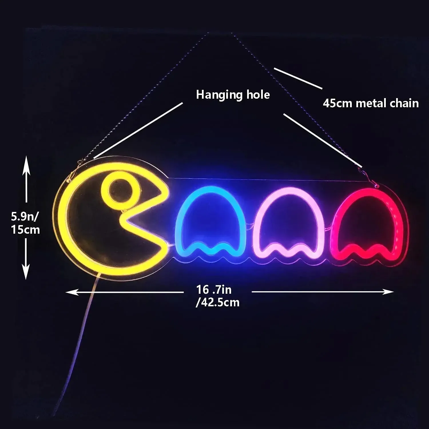 Pac Man LED Light Neon