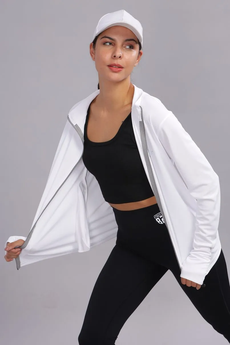 Pure White - Women's Sunblock Jacket