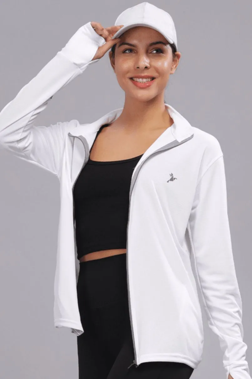 Pure White - Women's Sunblock Jacket