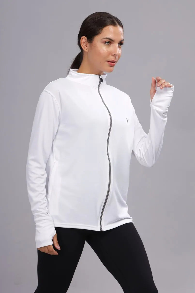 Pure White - Women's Sunblock Jacket