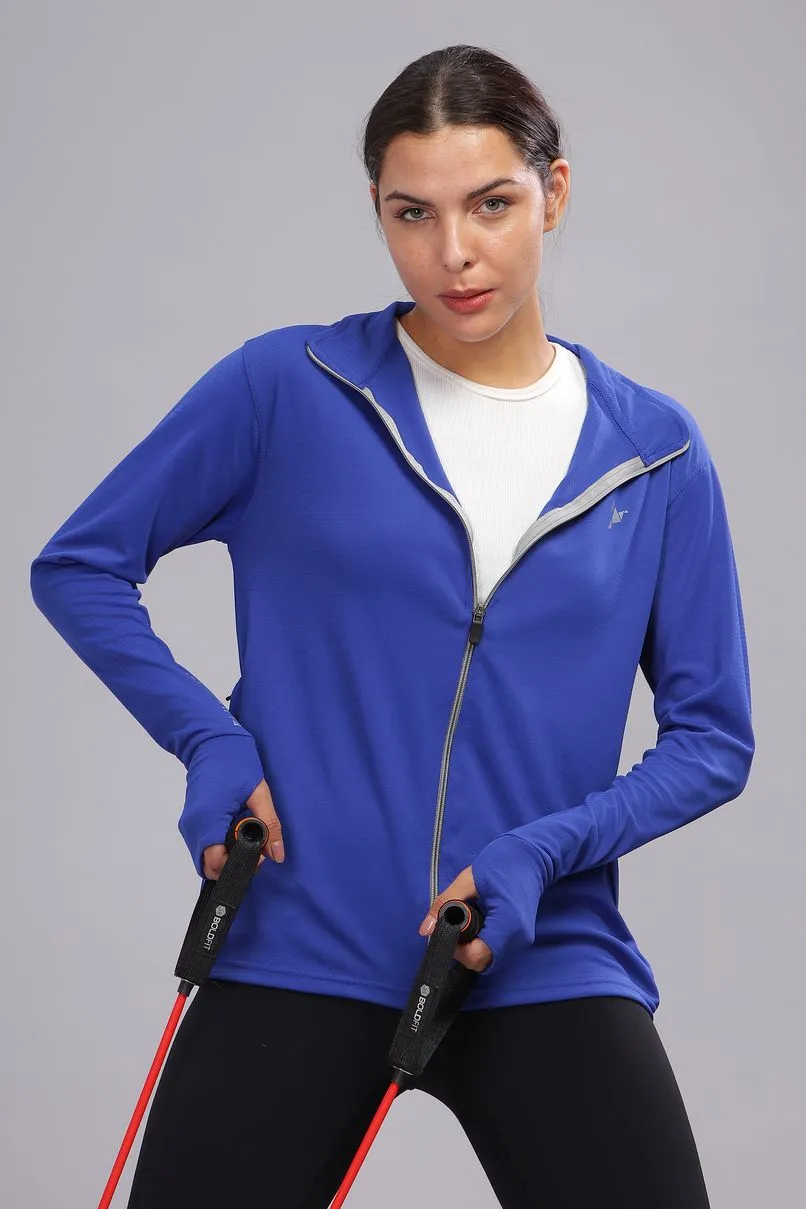 Rich Blue - Women's Sunblock Jacket