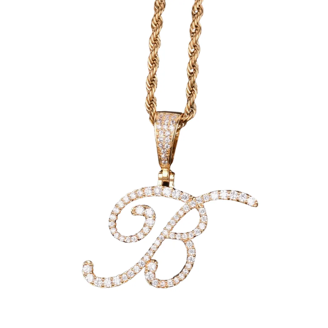 Riviera CZ Initial Necklace