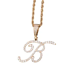 Riviera CZ Initial Necklace