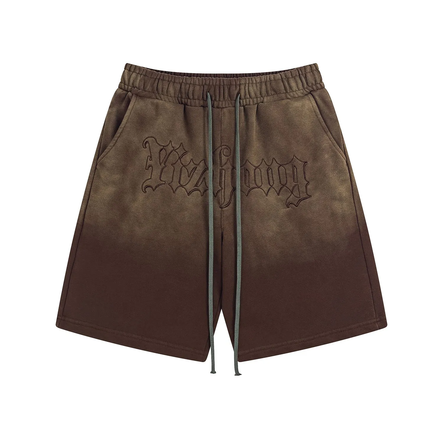 Shadow Craft | Gothic Embroidered Vintage Suede Shorts