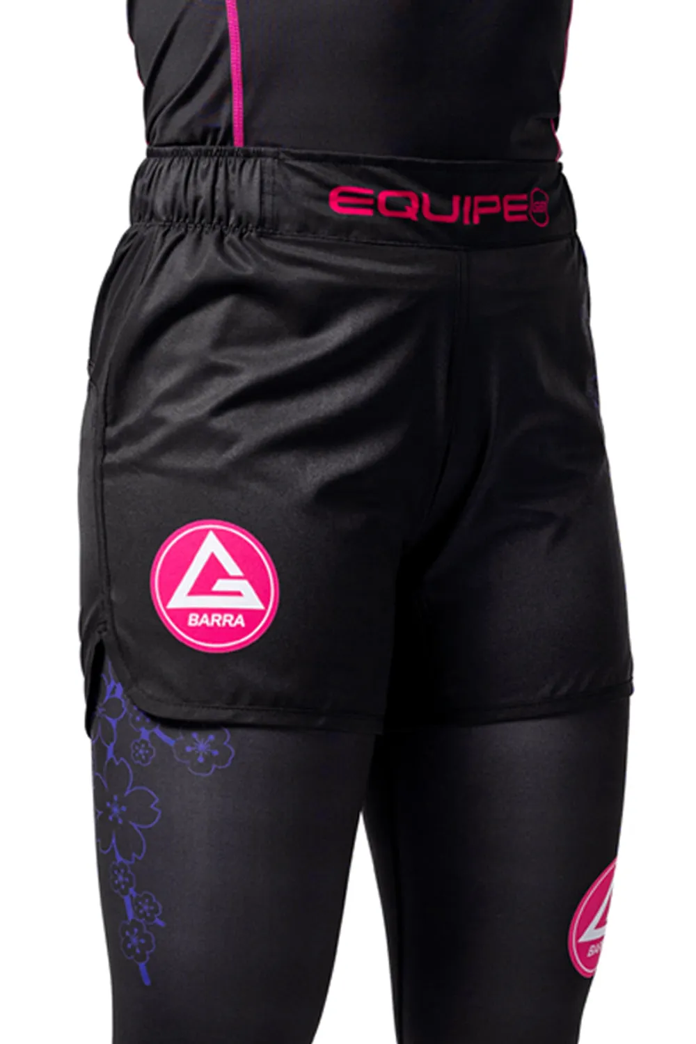 Short No Gi Feminino GB Sakura - Preto