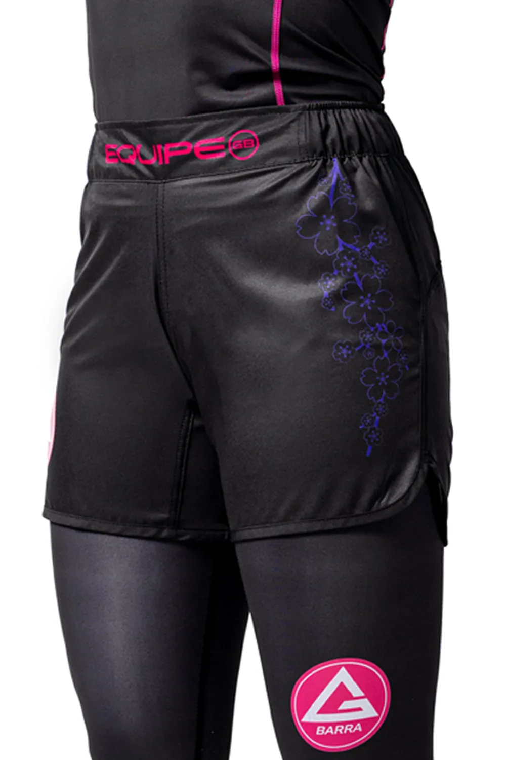 Short No Gi Feminino GB Sakura - Preto