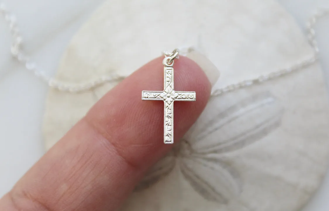 Spanish Cross necklace in Sterling Silver