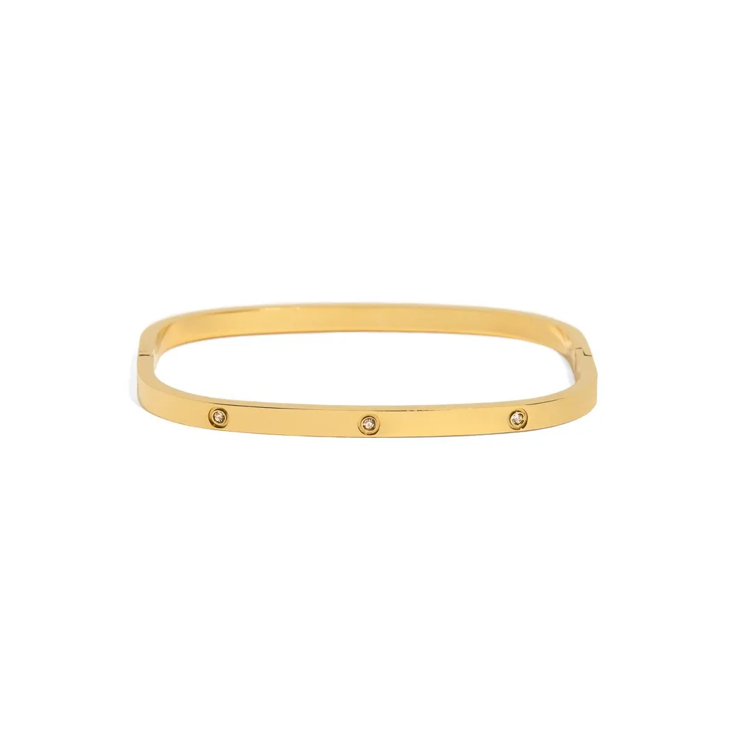 SQUARED GOLDEN SPARK BRACELET