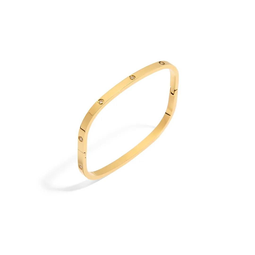 SQUARED GOLDEN SPARK BRACELET