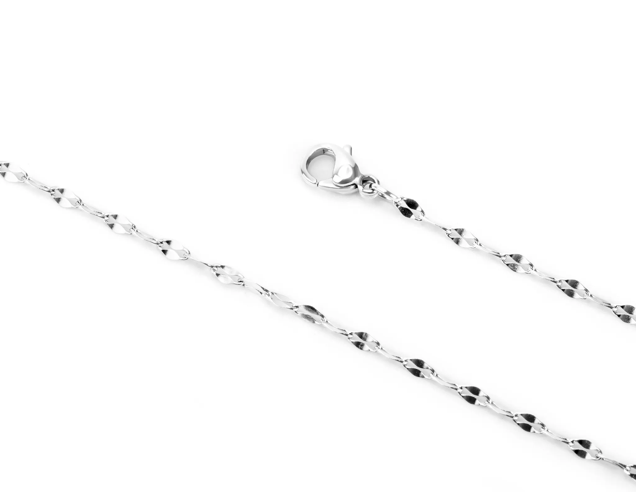 Stainless diamond cut chain