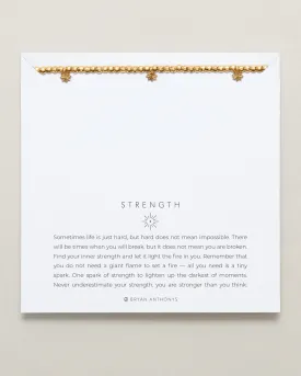 Strength Beaded Icon Bracelet