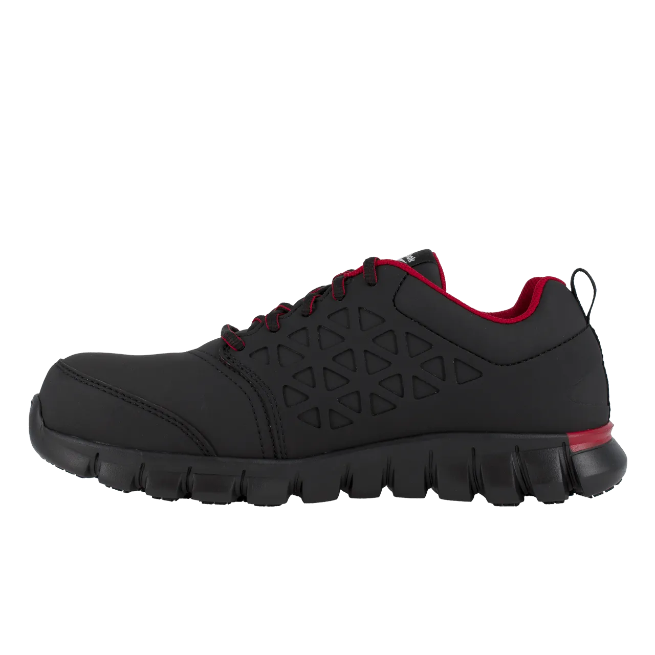 Sublite Cushion Composite-Toe Athletic Work Shoe Black/Red