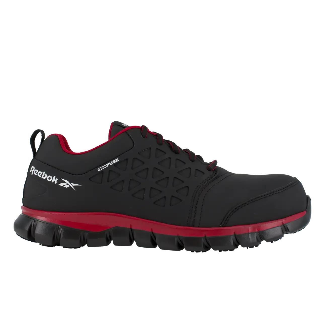 Sublite Cushion Composite-Toe Athletic Work Shoe Black/Red