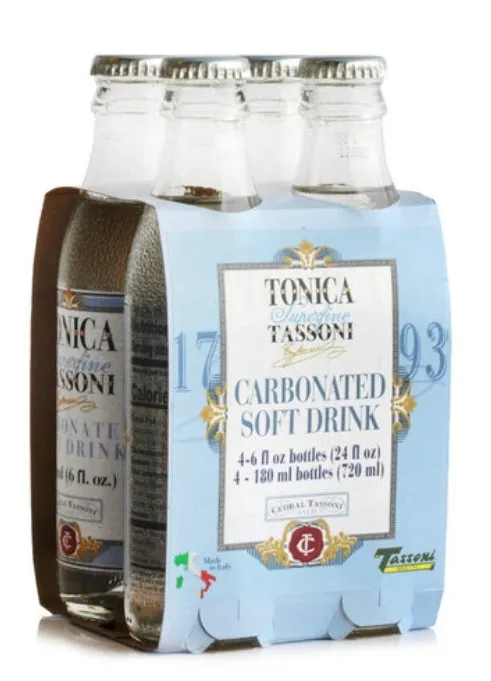 TASSONI NATURAL CITRON TONICA -(4 X 6.09 OZ) 12 pack