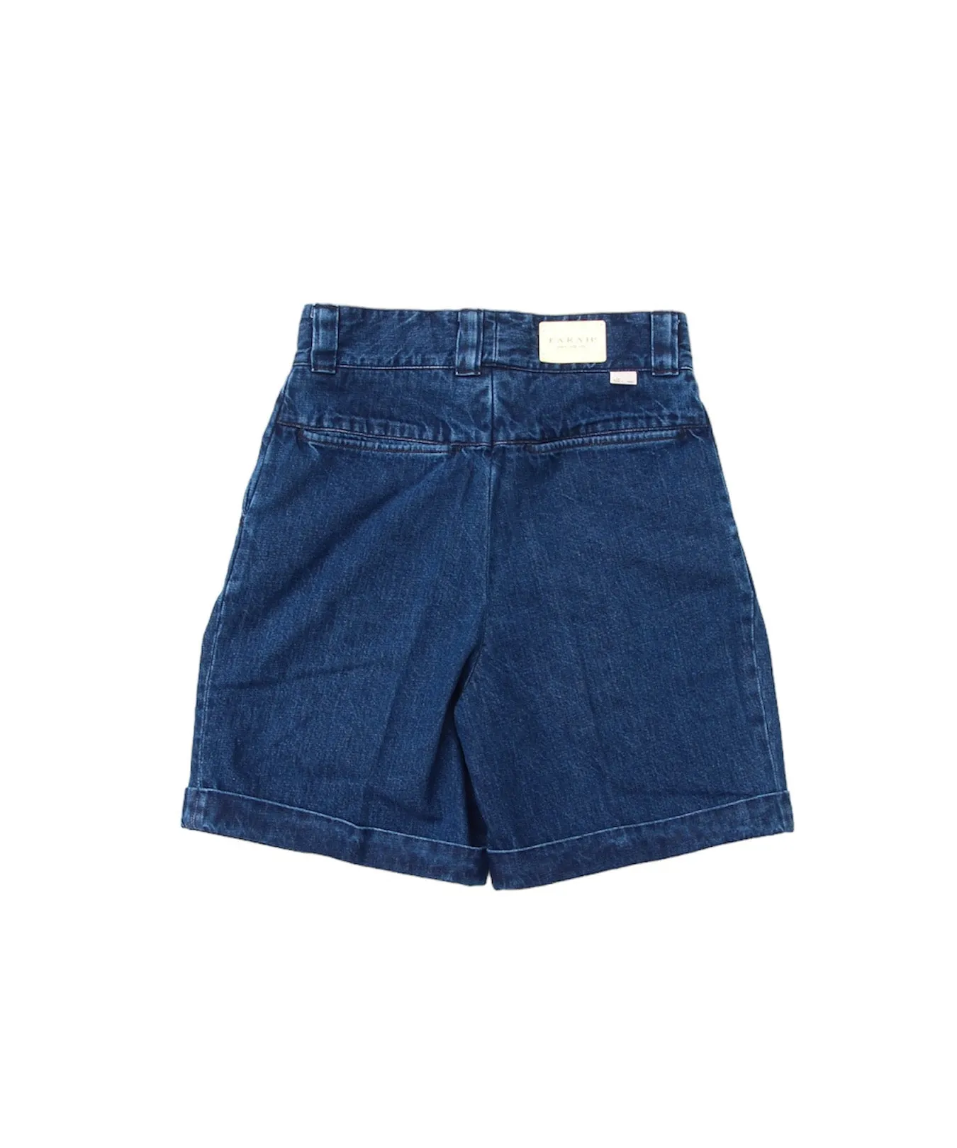 Three-tuck Wide Shorts "INDIGO"