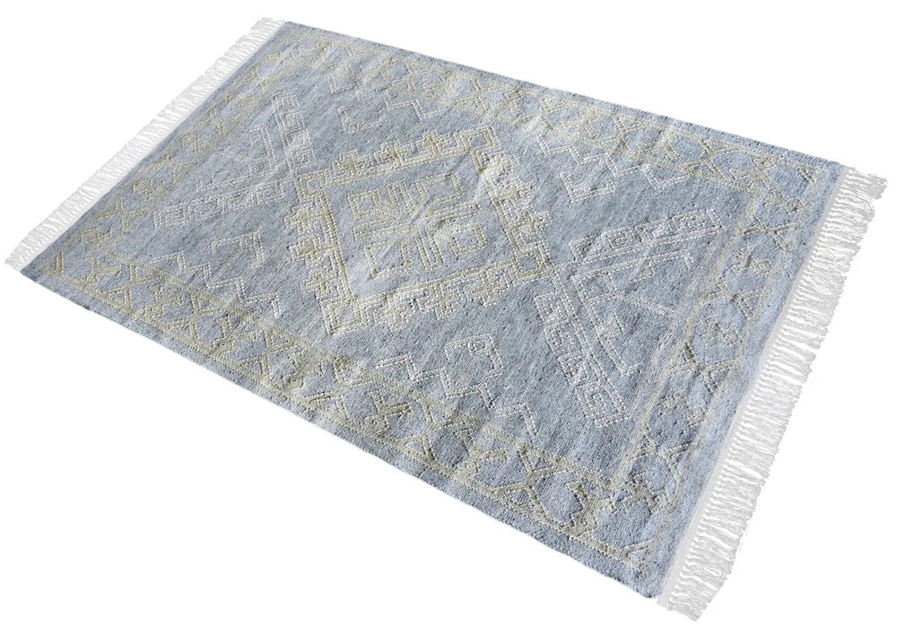 Toma Grey and Yellow Tribal Rug