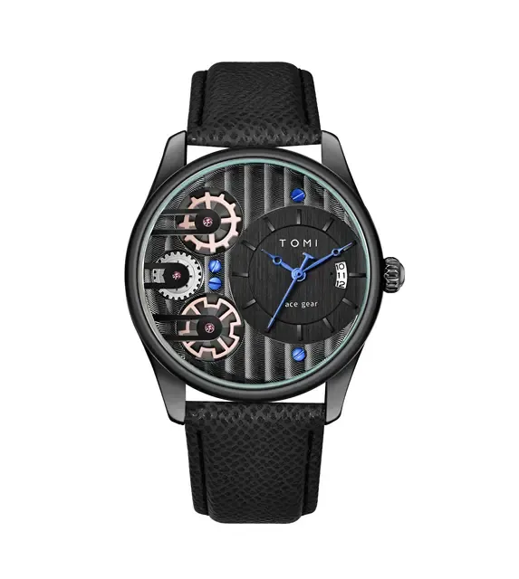 TOMI T-106 Face Gear Dual Strap Luxury Watch