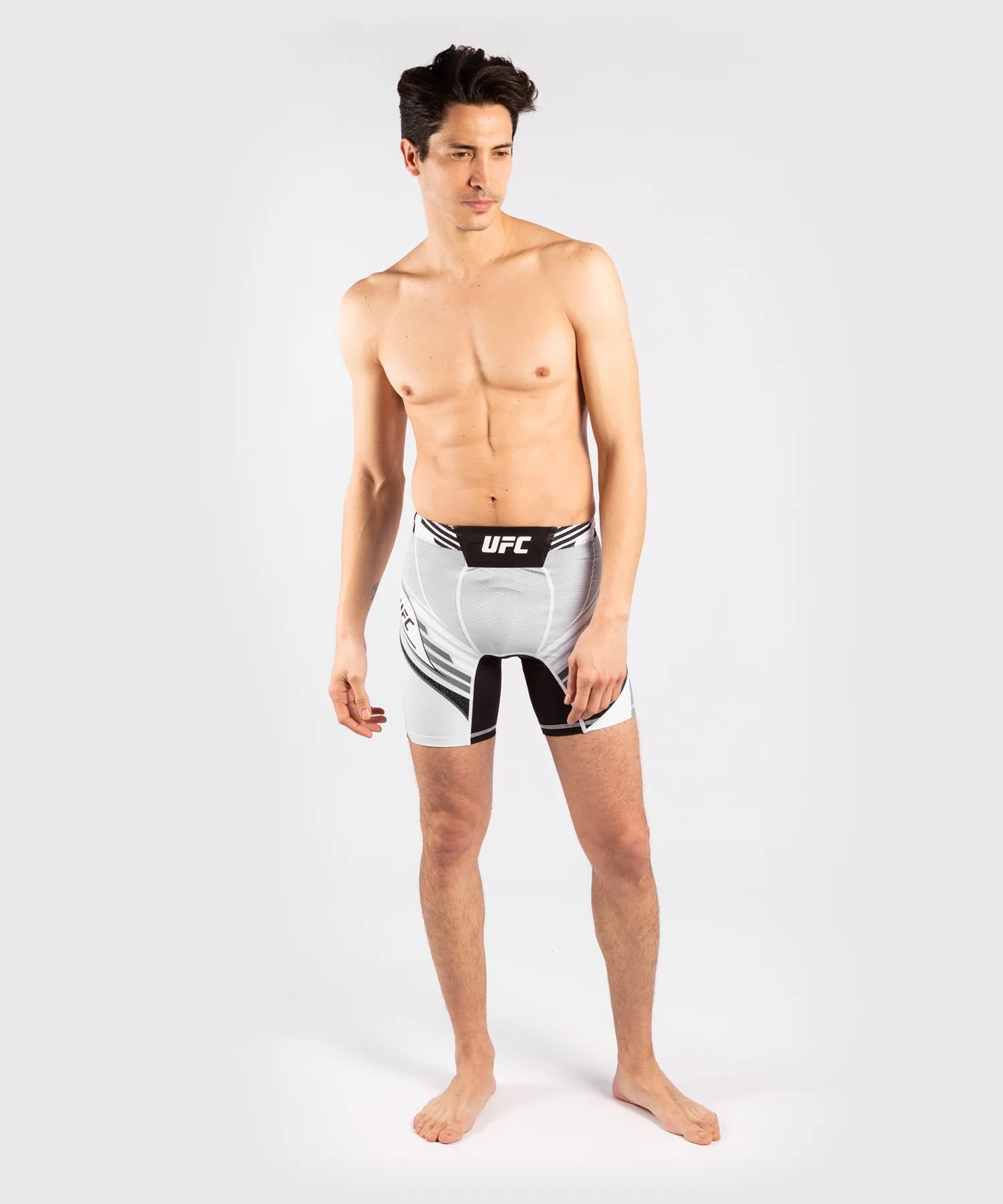 UFC Venum Authentic Fight Night Men's Vale Tudo Shorts - Short Fit - White