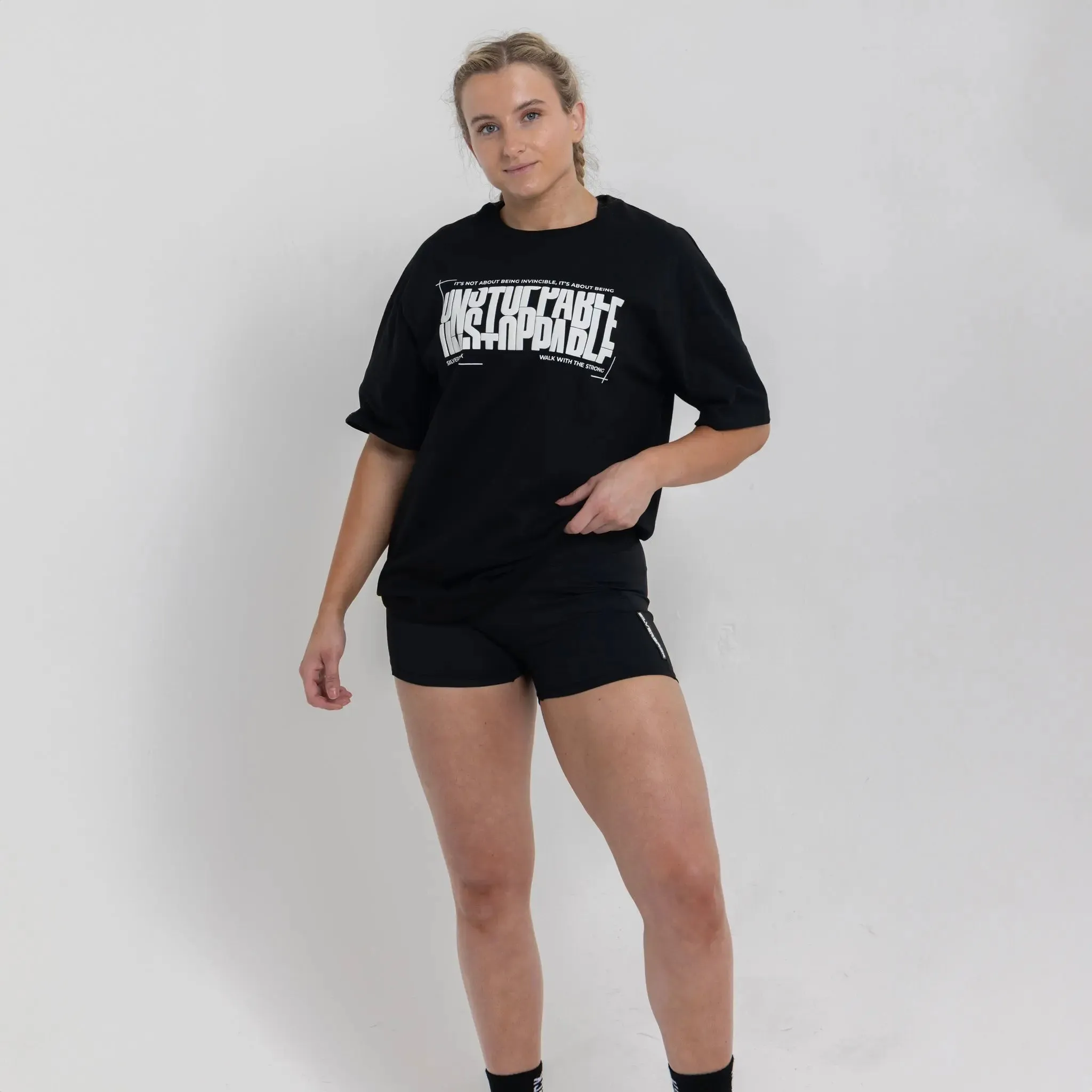 Unstoppable Women's Oversized T-Shirt Black