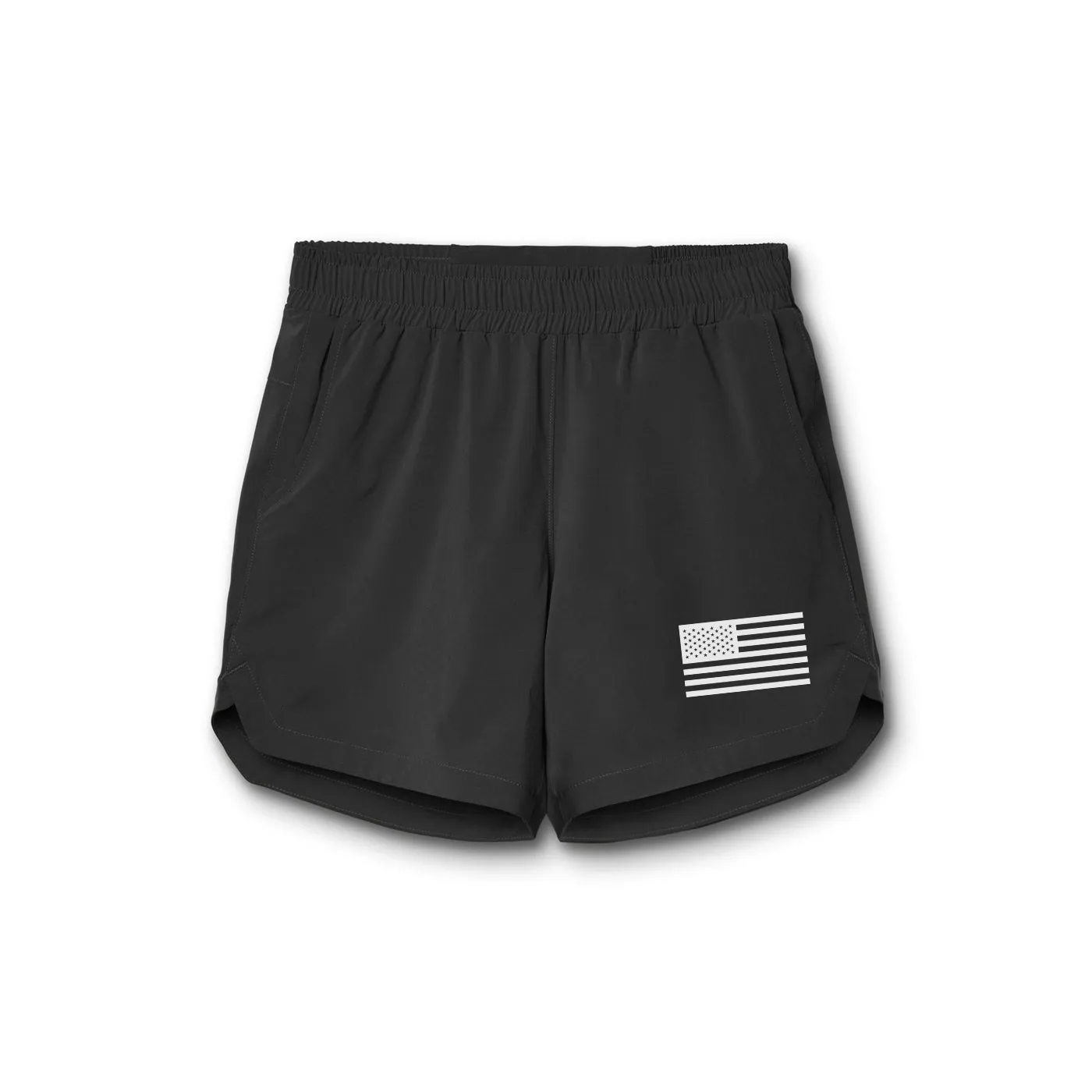 USA FLAG QUICKDRY 5'' INSEAM RUNNING SHORTS