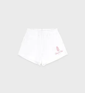 Vendome Disco Short - White/Cotton Candy