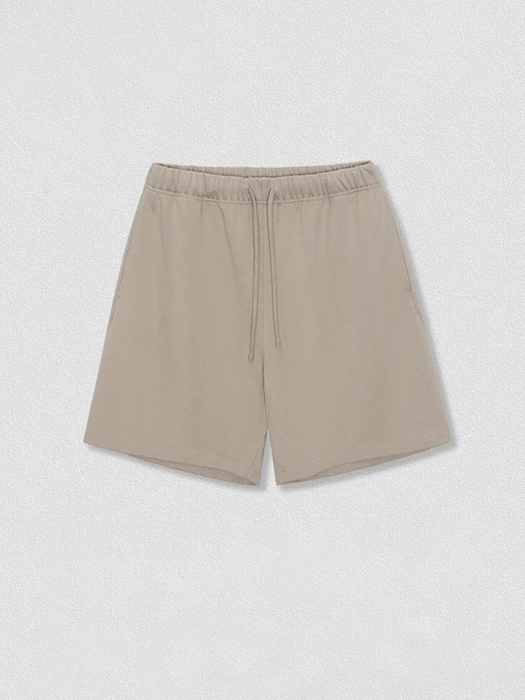 Wool Thread Waist Solid Color Casual Athletic Shorts