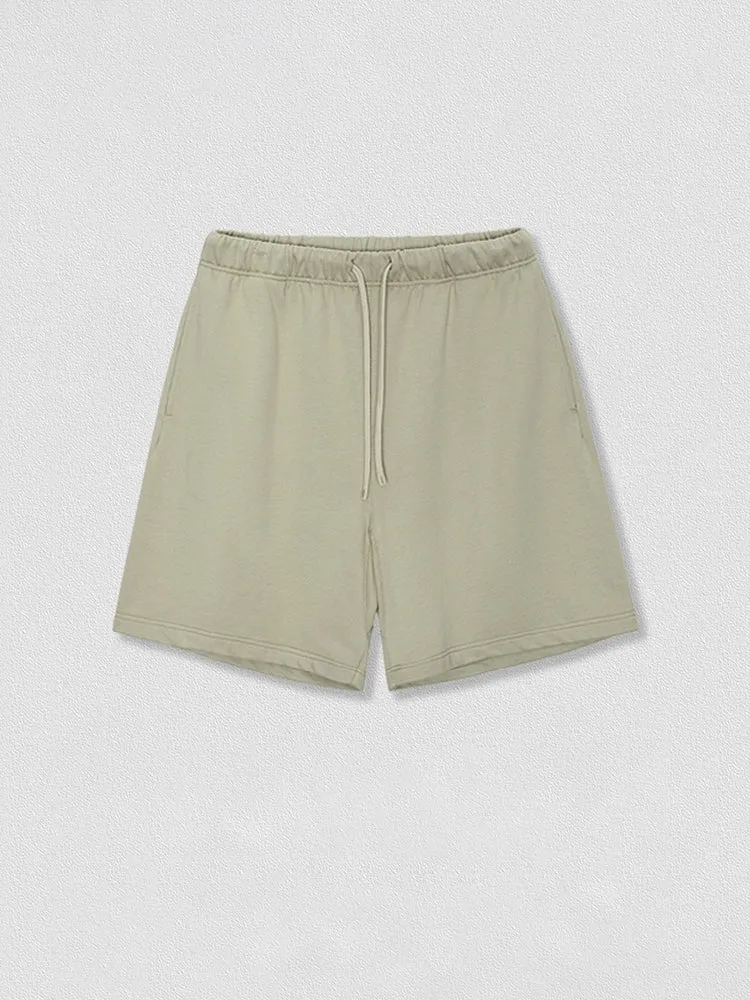 Wool Thread Waist Solid Color Casual Athletic Shorts