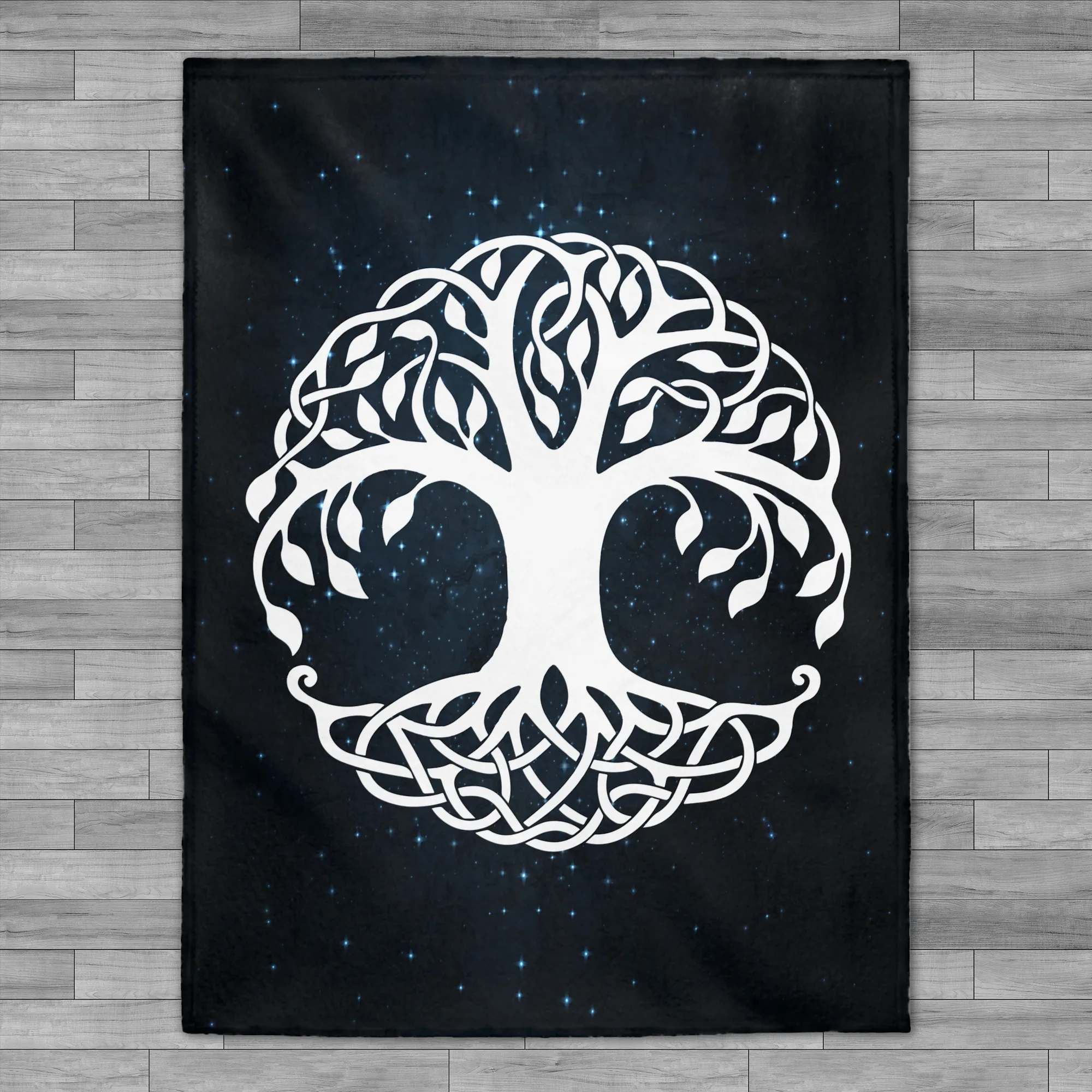 Yggdrasil World Tree of Life Velveteen Plush Throw Blanket